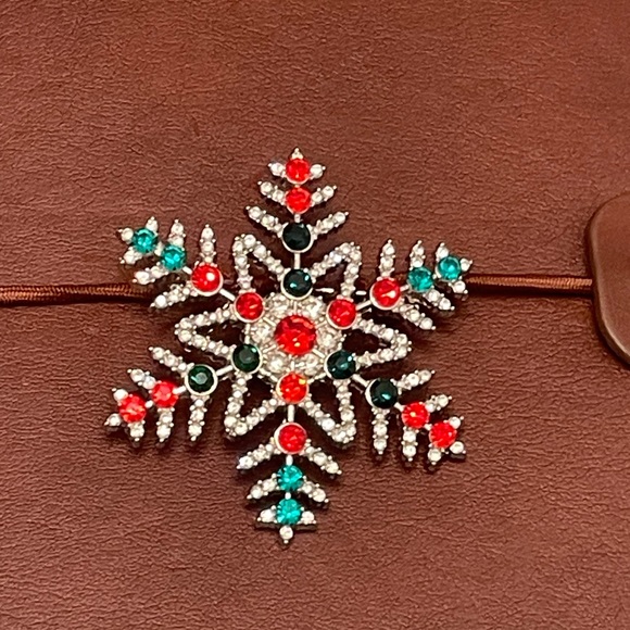 Brown Leather Journal with Festive Embellishments - Picture 2 of 7